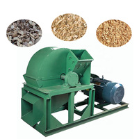 Broyeur électrique pour branches d'arbre, broyeur de copeaux de bois, machine à raboter, tambour, broyeur de bois, déchiqueteur de bois, 220V/380V, 7.5kW, 2T/H, tamis de 6mm