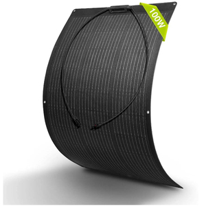 แผงโซลาร์เซลล์ Alecter Solar APH-P146 ประสิทธิภาพ 23% 100 วัตต์ เซลล์ขนาด 182 มม. 12 โวลต์ แบบพกพา งอได้ โมโน สำหรับเรือเดินทะเล แคมป์ปิ้ง และเรือ - Product Image 1