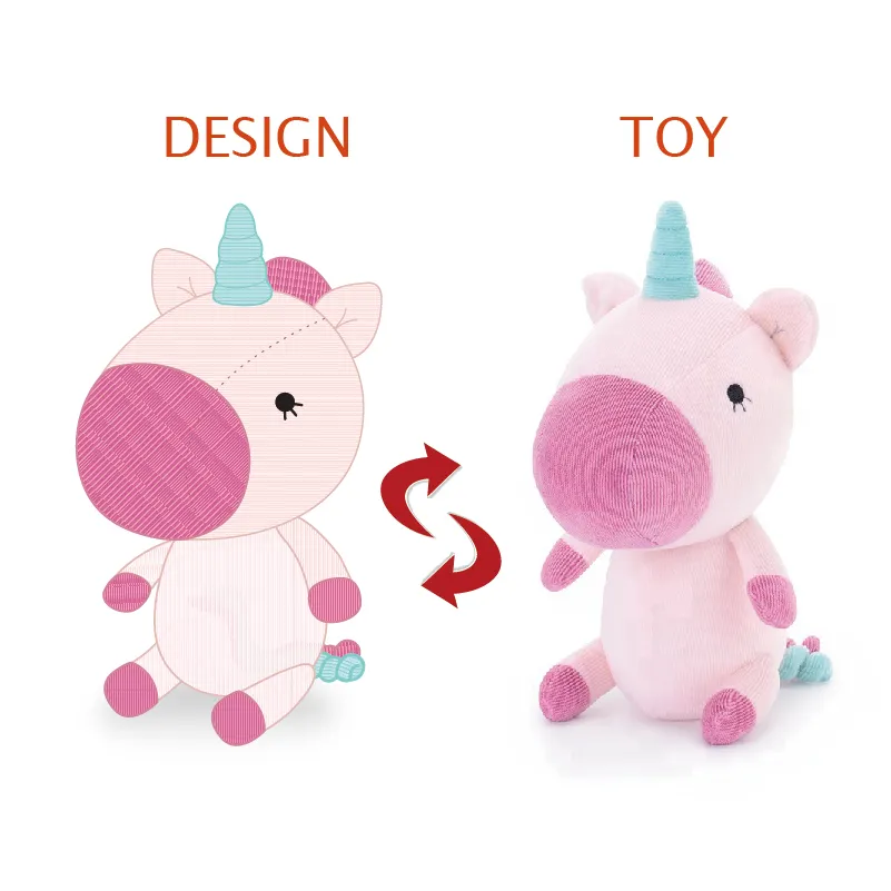 CE EN71 OEM ODM Custom Design Unicorn Teddy Bear Plush Toy Soft Stuffed Animal Custom Plush Toys Gift