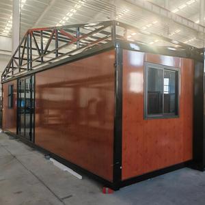 Maison préfabriquée <span class=keywords><strong>mobile</strong></span> et portable de 40, 30 ou 20 pieds, mini-maison à 3 chambres, pliable, à toit plat, extensible, en conteneur - Product Image 2