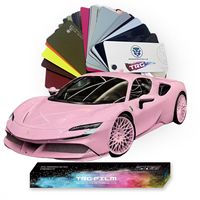 Vinilo para Automóviles de PVC Rojo Romano Electrochapado Brillante Personalizado, Película Protectora de Pintura de Alto Brillo, Resistente a los Arañazos y que Cambia de Color