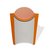 Boîte d'emballage pour frites en papier kraft de qualité supérieure, conteneur alimentaire jetable personnalisé pour la restauration rapide