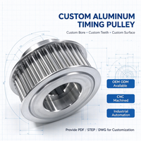 Pulley Timing Belt HTD 3M S3M GT3 16T 18T 20T 14T 30T Diameter Lubang 2mm 4mm 6mm 10mm, Aluminium Alloy Presisi CNC, Non-standar, Custom