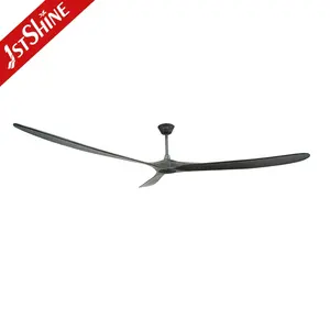 1stshine ceiling fan 88 inches large room wooden blades DC motor ceiling fan with remote