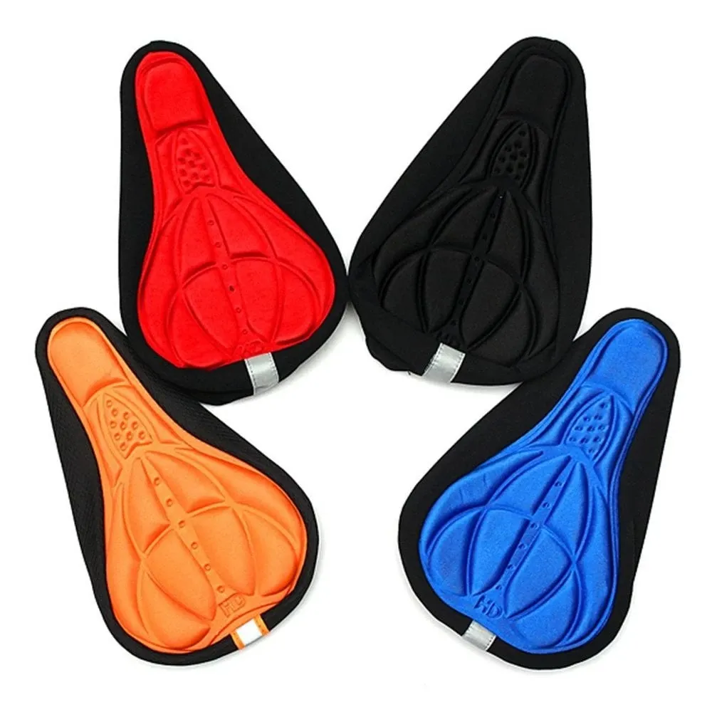 YOUME 28x16cm 4 Colors Bicycle Saddle 3D Soft Cycling Seat Cover MTB Mountain Bike Sponge Pad Outdoor Breathable Cushion