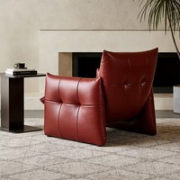 Canapé Bao Yun italien, écologique, minimaliste, moderne, pour salon, chambre, bureau à domicile et hôtel, canapé en cuir PU décontracté, fauteuil