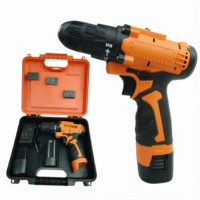 Perceuse électrique sans fil 16V, 2 batteries lithium-ion rechargeables, tournevis, kit d'outils électriques, étui, qualité industrielle OEM, garantie 1 an