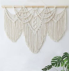 Panier tissé décoration murale vert Decoracion Pared Madera <span class=keywords><strong>bambou</strong></span> tissage Sac macramé Art décoration 2022 Photo suspendus articles de plage - Product Image 2