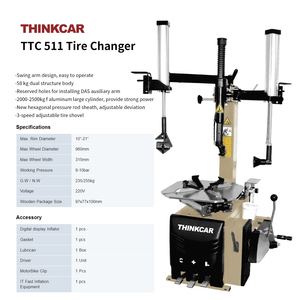 <span class=keywords><strong>Desmontadora</strong></span> <span class=keywords><strong>de</strong></span> Neumáticos THINKCAR TTC 511 Tipo <span class=keywords><strong>Brazo</strong></span> Oscilante <span class=keywords><strong>con</strong></span> Dos Brazos Auxiliares, Herramientas <span class=keywords><strong>de</strong></span> Desmontaje <span class=keywords><strong>de</strong></span> Neumáticos <span class=keywords><strong>de</strong></span> Alta Calidad - Product Image 2