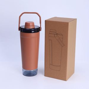 304 Stainless <b>Steel</b> Gym <b>Bottle</b>, 24H Insulated Flask with Leak-Proof Lid & Storage Compartment, Custom Logo Accepted - Product Image 3