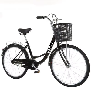 Nouveau vélo de ville classique à une vitesse de 26 pouces de haute qualité pour femmes et enfants, en acier au carbone, avec freins à disque - Product Image 1