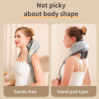 Innovativer Schmerzlinderungs-Nackenmassagegerät mit Wärmefunktion, Smart-Shiatsu-Puls-Massagegerät, Mini Tragbares Elektrisches Schulter- und Nackenmassagegerät