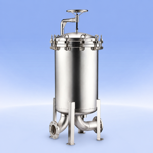 Carcasa de filtro de bolsa de alta presión con pernos oscilantes de 10 bar de acero inoxidable para aplicaciones químicas y de pretratamiento por ósmosis inversa - Product Image 1