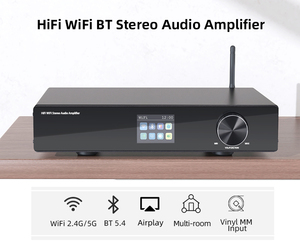 Amplificador de Audio Doméstico con Wifi, BT, Airplay, Multiroom, Estéreo, con LAN, Óptico, USB, Phono, Solución Todo en Uno - Product Image 4
