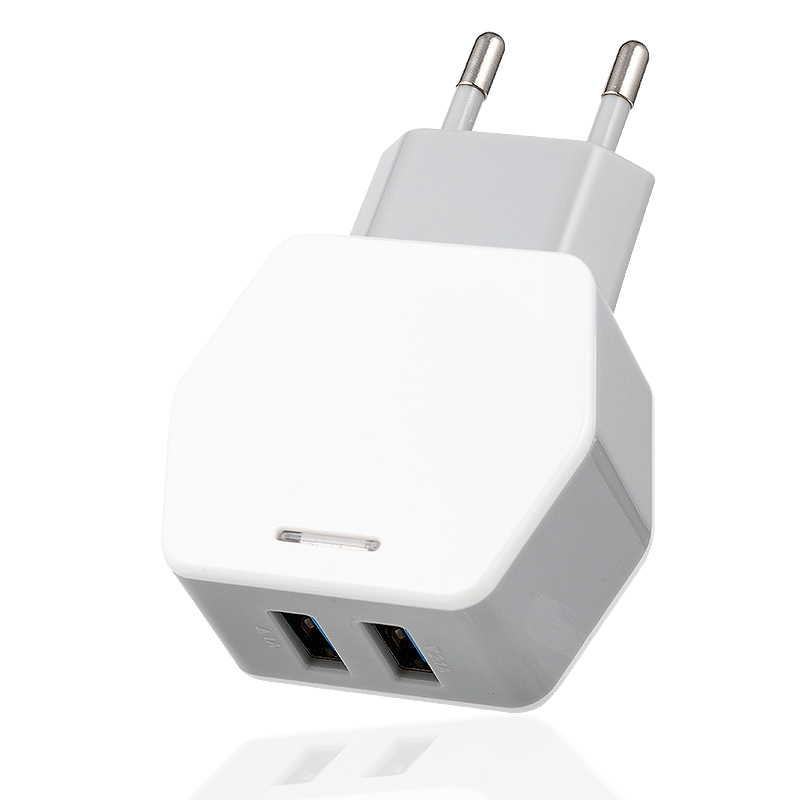 En gros US/EU/UK plug 5 V 2.1A Rapide Double Port USB Chargeur Mural Adaptateur