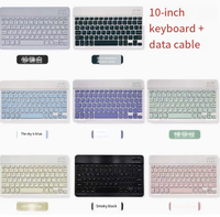 Ensemble clavier et souris sans fil universel rétroéclairé par LED silencieux, compatible avec iPad, téléphone portable, tablette