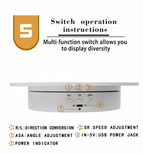 360 độ xoay hiển thị đứng nhiếp ảnh bàn xoay có thể sạc lại Turntable - Product Image 6