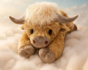 <span class=keywords><strong>LINDA</strong></span> Nuovo Peluche Mucca Highland, Bambola di Peluche Mucca Highland Marrone, Talismano dell'Anno della Mucca - Product Image 2
