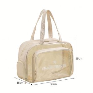 Trousse de Toilette de Voyage Personnalisable avec Logo, Sac de Maquillage Portable à Fermeture Éclair, Trousse de Lavage en PVC Tendance pour le Voyage - Product Image 2