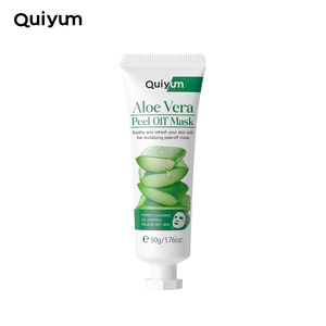 QUIYUM Private Label Reines natürliches Gel Aloe Vera Feuchtigkeit spendende beruhigende Aloe Vera Peel Off Gesichts maske für den Gesichts körper - Product Image 1