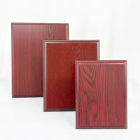 Vente en gros Plaque de certificat en bois rouge vierge Prix Plaques en bois massif vierges MH-MJ0315
