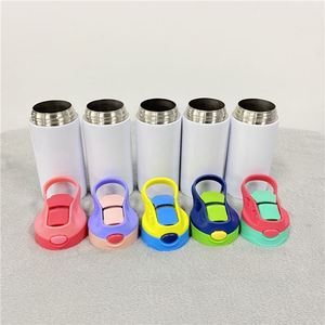 12oz Kids Vacuum Insulated Water <b>Bottle</b> <b>Thermos</b> Sippy Cups Straight Absolutely Flip Top Tumbler for Sublimation Transfer - Product Image 2