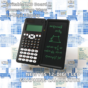 Calculatrice scientifique graphique à 12 chiffres avec écran LCD de 6,5 pouces et tableau d'écriture LCD pour les examens professionnels - Product Image 2