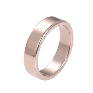 Anillos de moda para hombre, gemas naturales surtidas de 6mm, hematita, oro rosa, precio de fábrica al por mayor