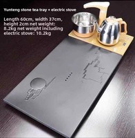 Plateau à thé Wujin, ensemble de thé, cuisinière à induction, usage domestique, Dehua, moderne, minimaliste, simple, table à thé Kung Fu