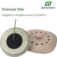 Mini-poubelle de cuisine en Fiber de bambou, capacité de 3l et 5l, sans odeur, avec couvercle filtrant