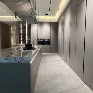 SANTOPOVA High Gloss Luxury 2024 Ready to Assemble Lacquer New Model Furniture Modular Modern Kitchen <b>Cabinets</b> Design - Product Image 6