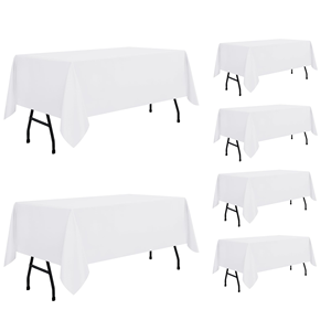 Wholesale High Quality 100% Polyester Woven Disposable Custom Logo Custom Design Rectangular <b>Table</b> Cover Luxury <b>Tablecloths</b> - Product Image 1