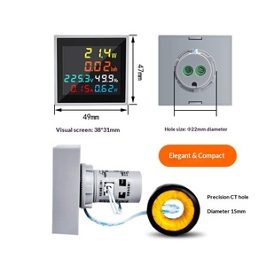 <span class=keywords><strong>Compteur</strong></span> <span class=keywords><strong>électrique</strong></span> domestique intelligent, <span class=keywords><strong>compteur</strong></span> de puissance, affichage numérique AC, voltmètre, ampèremètre, fréquencemètre, testeur AC220V - Product Image 2