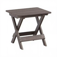 Table d'appoint pliable en plastique pour jardin, véranda, plage, intérieur et extérieur