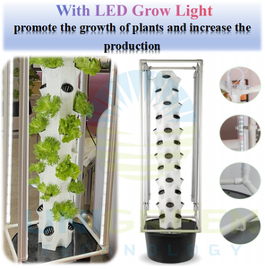 वाणिज्यिक 8 परतों 32 छेद पेटल टॉवर बढ़ते सिस्टम पेटल टॉवर पूरी ऊर्ध्वाधर हाइड्रोपोनिक प्रणाली - Product Image 4