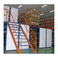 Plancher de mezzanine en acier robuste pour entrepôt logistique, stockage industriel sur plusieurs niveaux