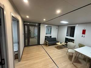 Maison préfabriquée <span class=keywords><strong>mobile</strong></span> et portable de 40, 30 ou 20 pieds, mini-maison à 3 chambres, pliable, à toit plat, extensible, en conteneur - Product Image 5