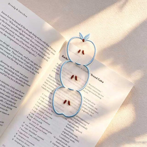 Etiquetas de lectura portátiles con bordado recortado, forma pequeña y delgada, fáciles de llevar para lectura en el tiempo libre en cafeterías - Product Image 1