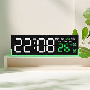 Reloj de Pared Digital LED Grande de Alta Calidad para Decoración del Hogar, Temporizador de Cuenta Regresiva, Luz de Alarma de Escritorio, con Día y Fecha - Product Image 1