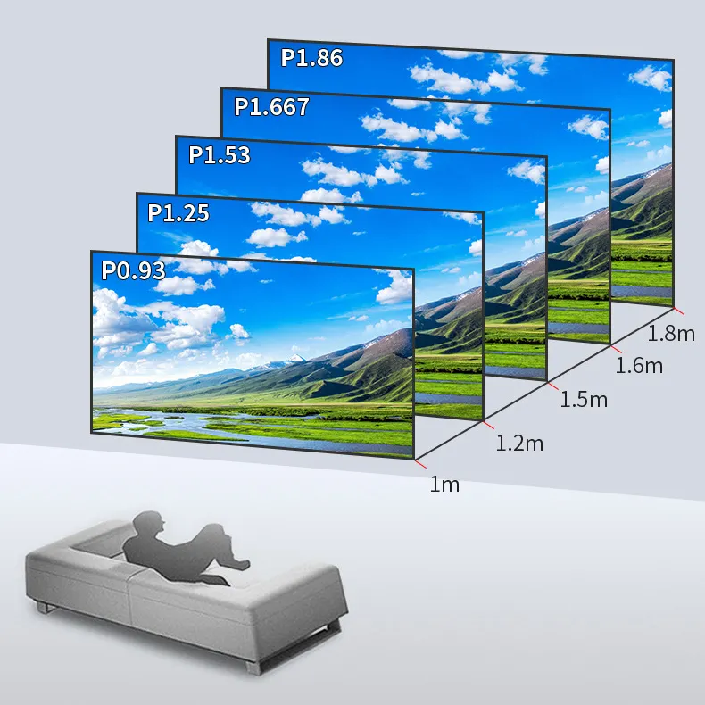 LED Video Wall COB Small Pitch P1.87 Indoor LED Screen Display For Retail Advertising Hotel Broadcasting Meeting Room