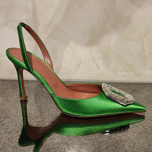 Sandalias con Hebilla y Punta Descubierta 2026, Tacones Finos, Puntas Puntiagudas Súper Altas, Tiras Traseras Antideslizantes para Primavera Verano - Product Image 2