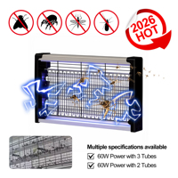 Piège à moustiques commercial à double tube pour l'industrie alimentaire, 8W 12W, LED, vente en gros, certifié CE RoHS, approvisionnement stable