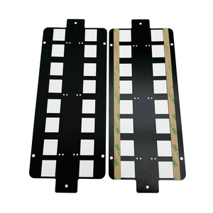 Feuille d'isolation pour animaux de compagnie 10x20cm, montage en surface, protection haute tension, noir, blanc, transparent, ignifuge - Product Image 1