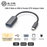 Senye câble vellygood vente chaude câble OTG USB 2.0 Type C noir