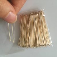 Épingles à oreilles plates sans décoloration pour la fabrication de bijoux DIY, accessoires de boucles d'oreilles en or rempli