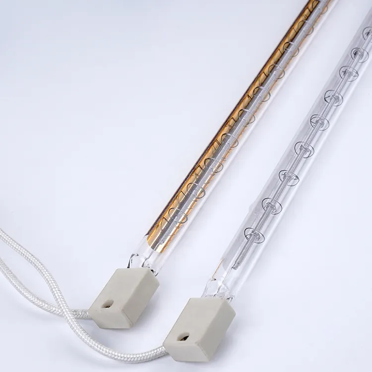 Lámpara halógena de calefacción de onda corta, luz de calefacción infrarroja en forma de lámpara IR para estufa de sintering