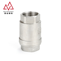 Válvula de Retención Vertical de Acero Inoxidable SS304 con Rosca Hembra BSP de 1/4", 1/2" y 3/4" para Sistemas de Control de Fluidos Domésticos