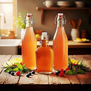 Bouteilles <span class=keywords><strong>en</strong></span> <span class=keywords><strong>verre</strong></span> rondes à bouchon basculant de 250 ml, 500 ml, 750 ml, 1000 ml pour <span class=keywords><strong>eau</strong></span> minérale et <span class=keywords><strong>eau</strong></span> gazeuse, traitement de <span class=keywords><strong>surface</strong></span> par estampage à chaud, vente <span class=keywords><strong>en</strong></span> gros - Product Image 4