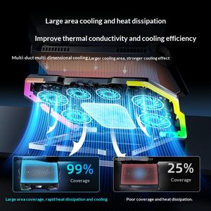Ventilateur de refroidissement semi-conducteur pour ordinateur <span class=keywords><strong>portable</strong></span>, support de refroidissement pour ordinateur <span class=keywords><strong>portable</strong></span> de jeu, <span class=keywords><strong>refroidisseur</strong></span> d'ordinateur <span class=keywords><strong>portable</strong></span> à air D13 en plastique, modèle exclusif, le plus vendu - Product Image 2