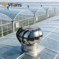 Ventilateur de toit à turbine VFans, ventilateur d'évacuation de toit à énergie éolienne pour la ventilation naturelle des usines et entrepôts